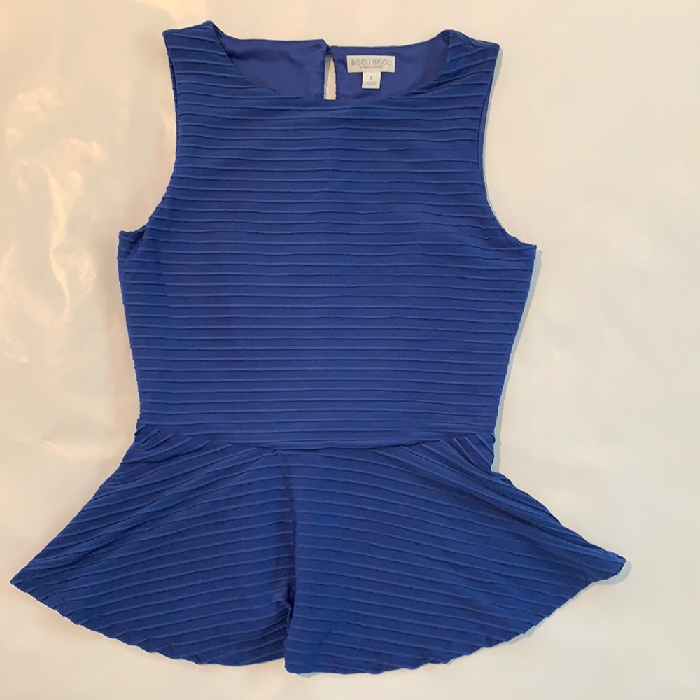 Royal Blue Peplum Top